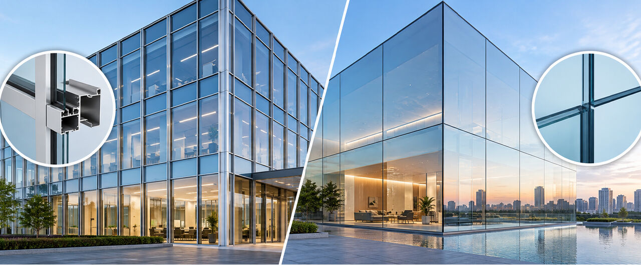 Hyderabad, Construction, Best Facade System: Comparing Curtain Wall And Structural Glazing
