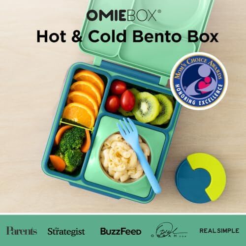 Riyadh, Baby & Kid Stuff, SAR 150,  OmieBox Bento Lunch Box - 3 Compartments Insulated For Kids - SAR 150