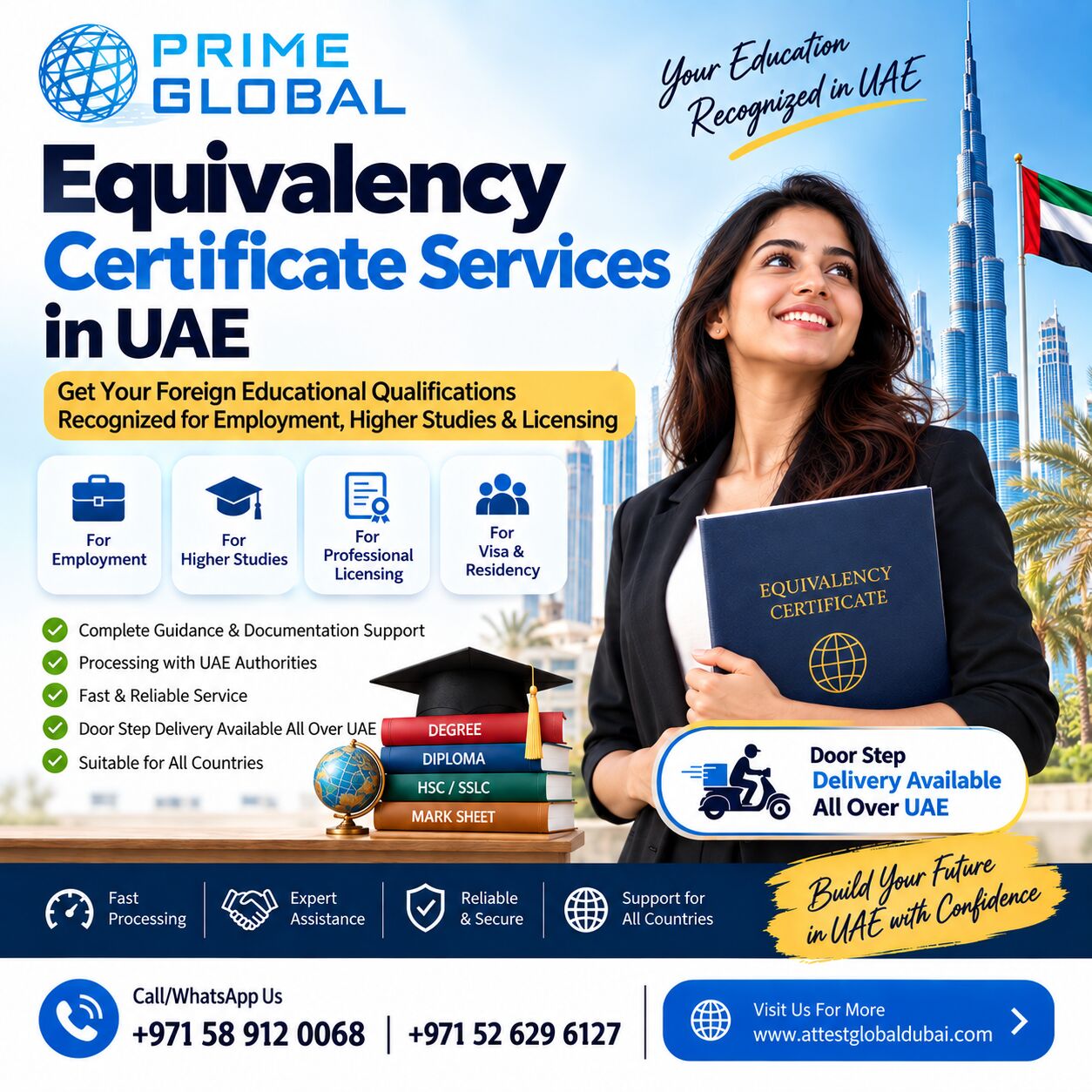 Dubai, Legal, Equivalency Certificate Services In UAE