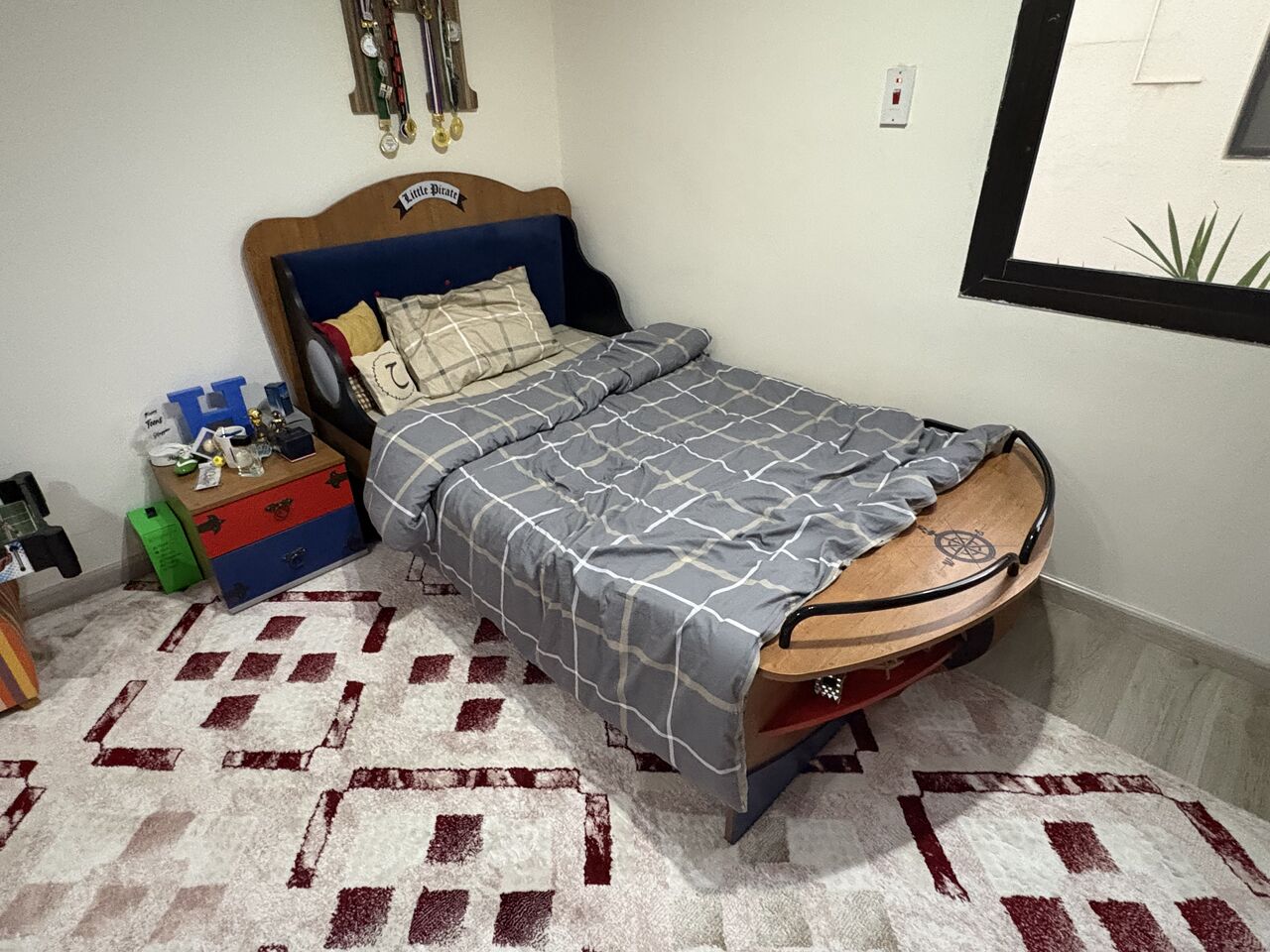 Al Nuzha, Furniture, SAR 1200,  Pirate Bed, Side Table And Cupboard