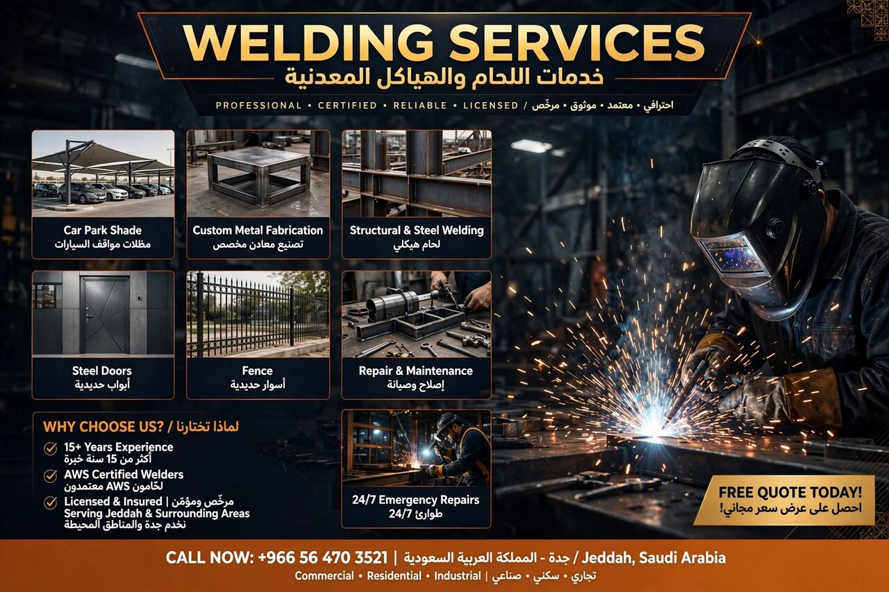 Riyadh, Construction, Providing Welding Services.
