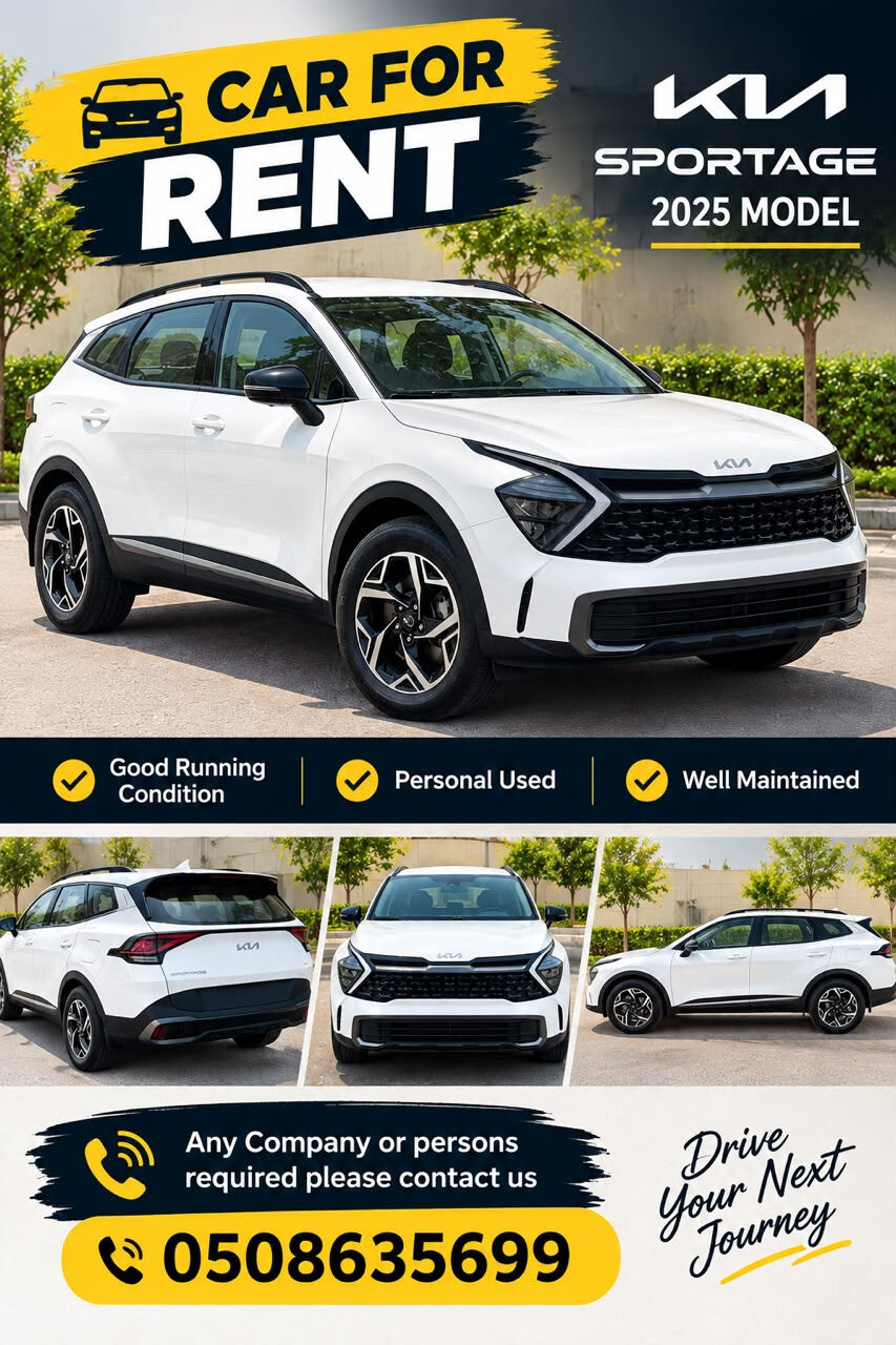 Jubail, Logistics, Car (kia Spotage) For Renta