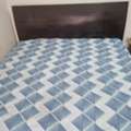 SAR 350, King Size Wooden Bed With Or Without Mattress