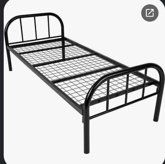 Jeddah, Furniture, SAR 100,  BLACK SINGLE METAL BED(Free Mattress)