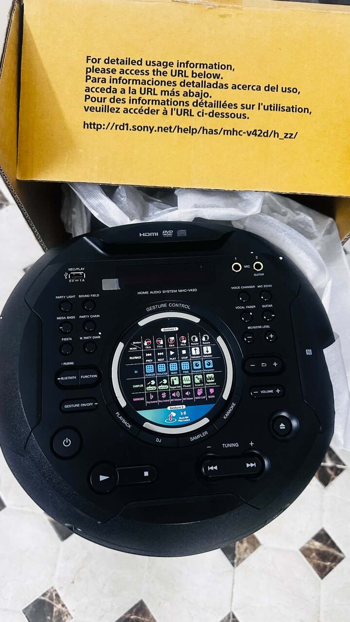 Riyadh, Musical Instruments, SAR 850,  🔊 Sony MHC-V42D High-Power Audio System Like Brand New
