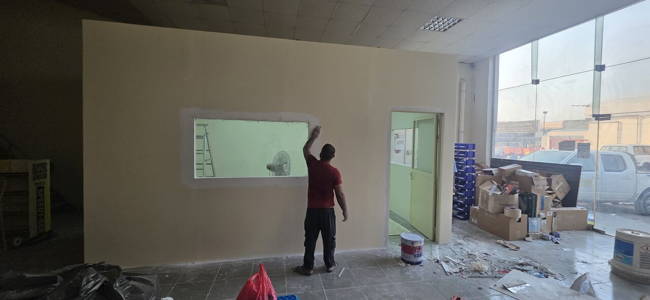 Sharjah, Interior Design, Gypsum Partition Warehouse Sharjah