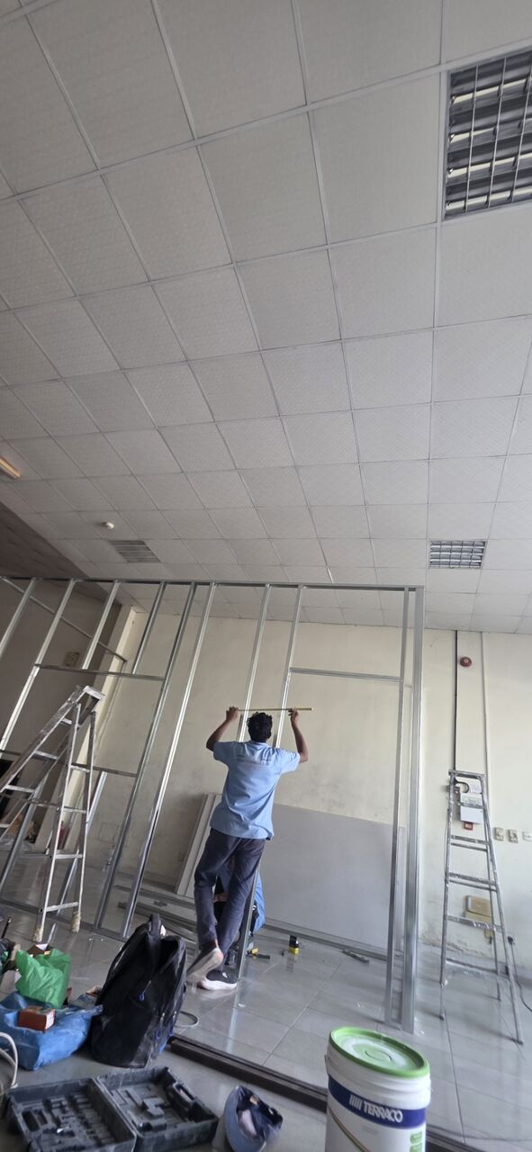 Sharjah, Interior Design, Gypsum Partition Warehouse Sharjah