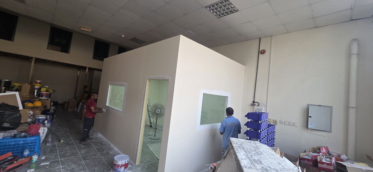 Sharjah, Interior Design, Gypsum Partition Warehouse Sharjah