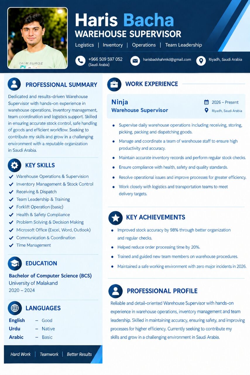 Riyadh, Job Seekers, Warashoures Team Larder