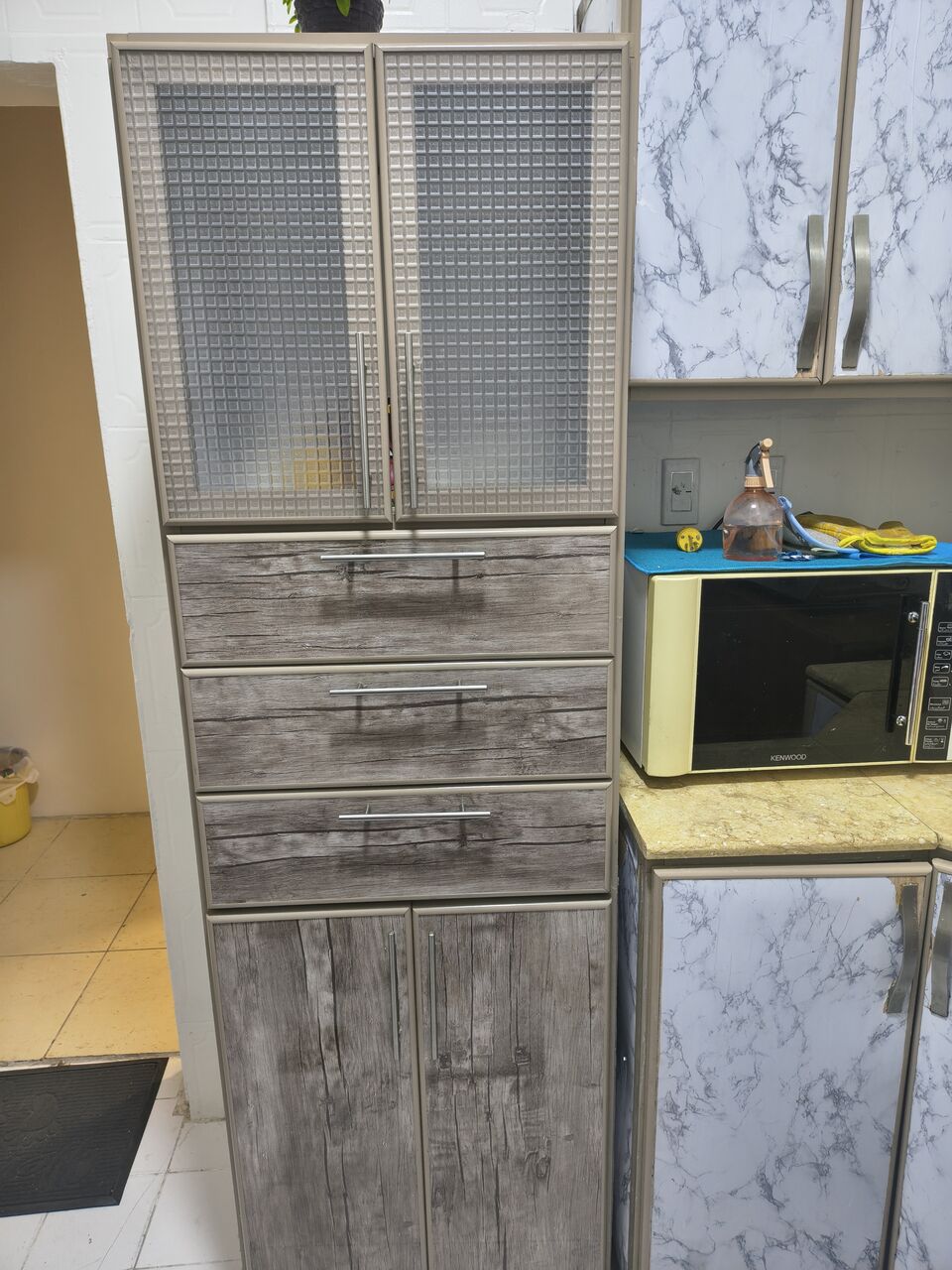 Khobar, Furniture, SAR 230,  I Have Wooden Or Plastic Table And 1 Kitchen Cabinet Like New