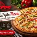 White Fajita Pizza: Creamy Chicken Fajita Flavor