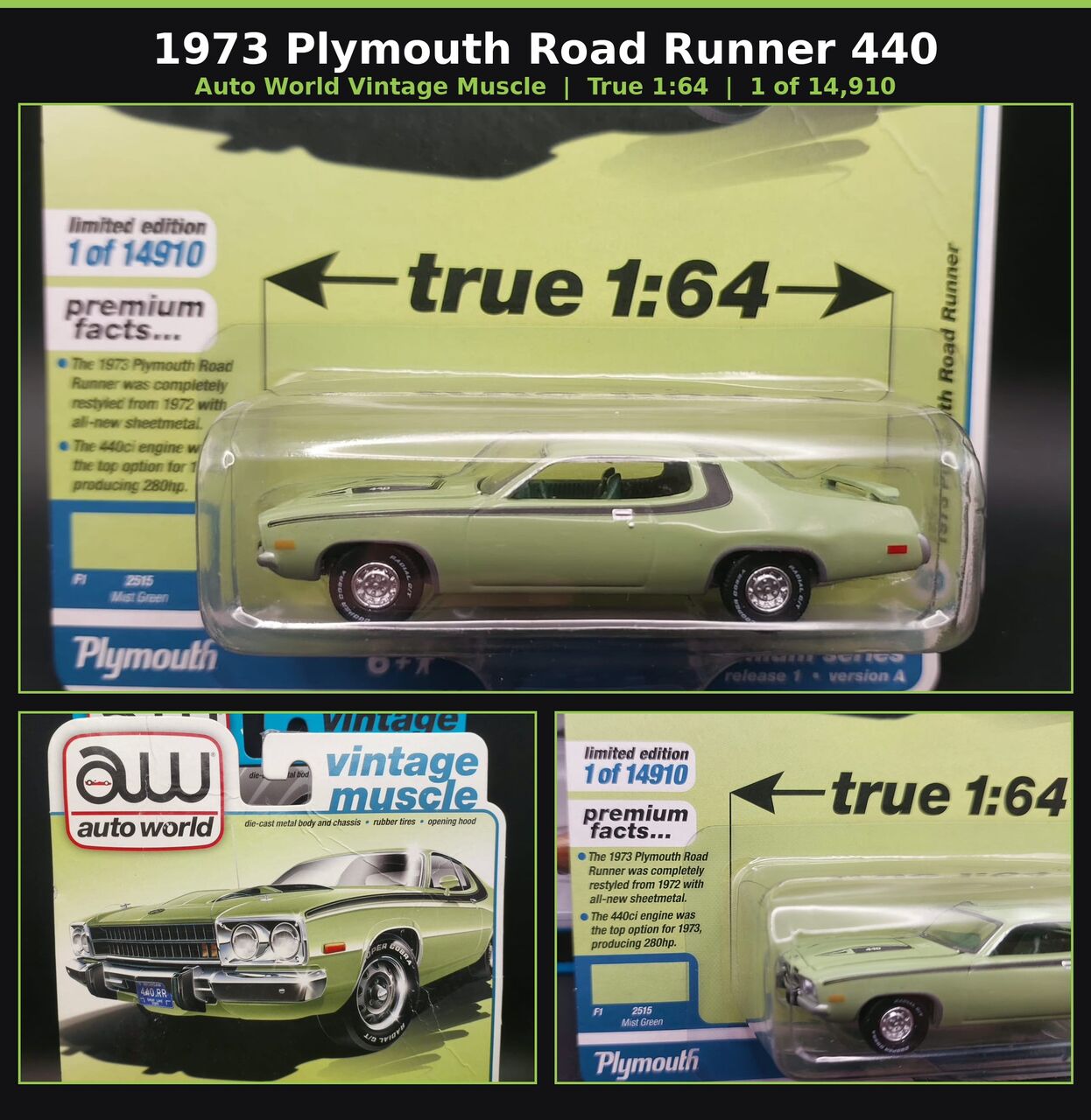 Dammam, Collectibles, SAR 200,  Auto World Vintage Muscle: 2 Classic American Muscle Cars, Still Sealed!