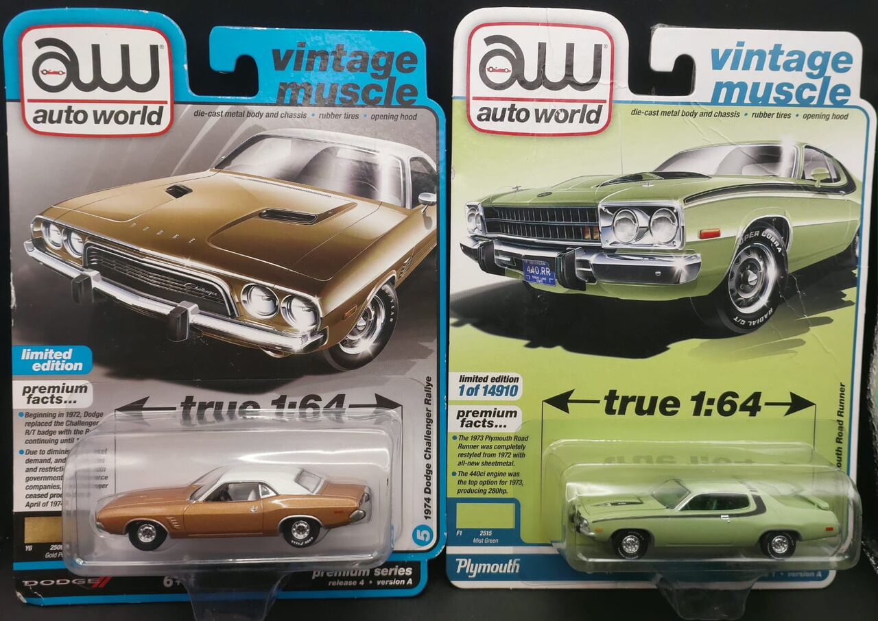 Dammam, Collectibles, SAR 200,  Auto World Vintage Muscle: 2 Classic American Muscle Cars, Still Sealed!