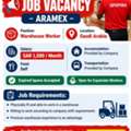🇸🇦 SAUDI ARABIA JOBS – ARAMEX WAREHOUSE WORKER
