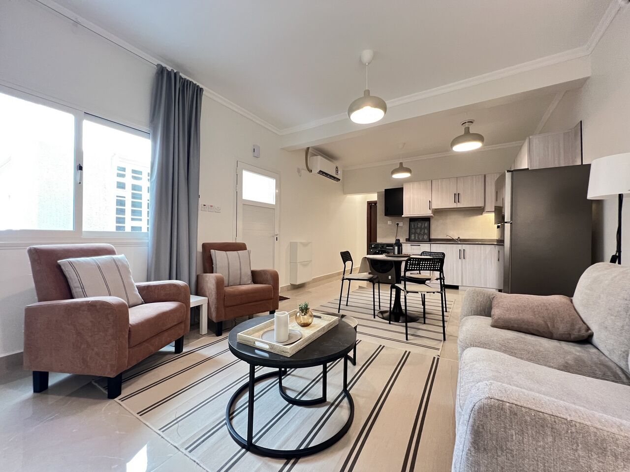 Salwa, Apartments, Flats, Houses & Villas, KWD 300/month,  Furnished,  1 BR,  Salwa &ndash; Lovely, Furnished One Bedroom Apartment W/small Yard