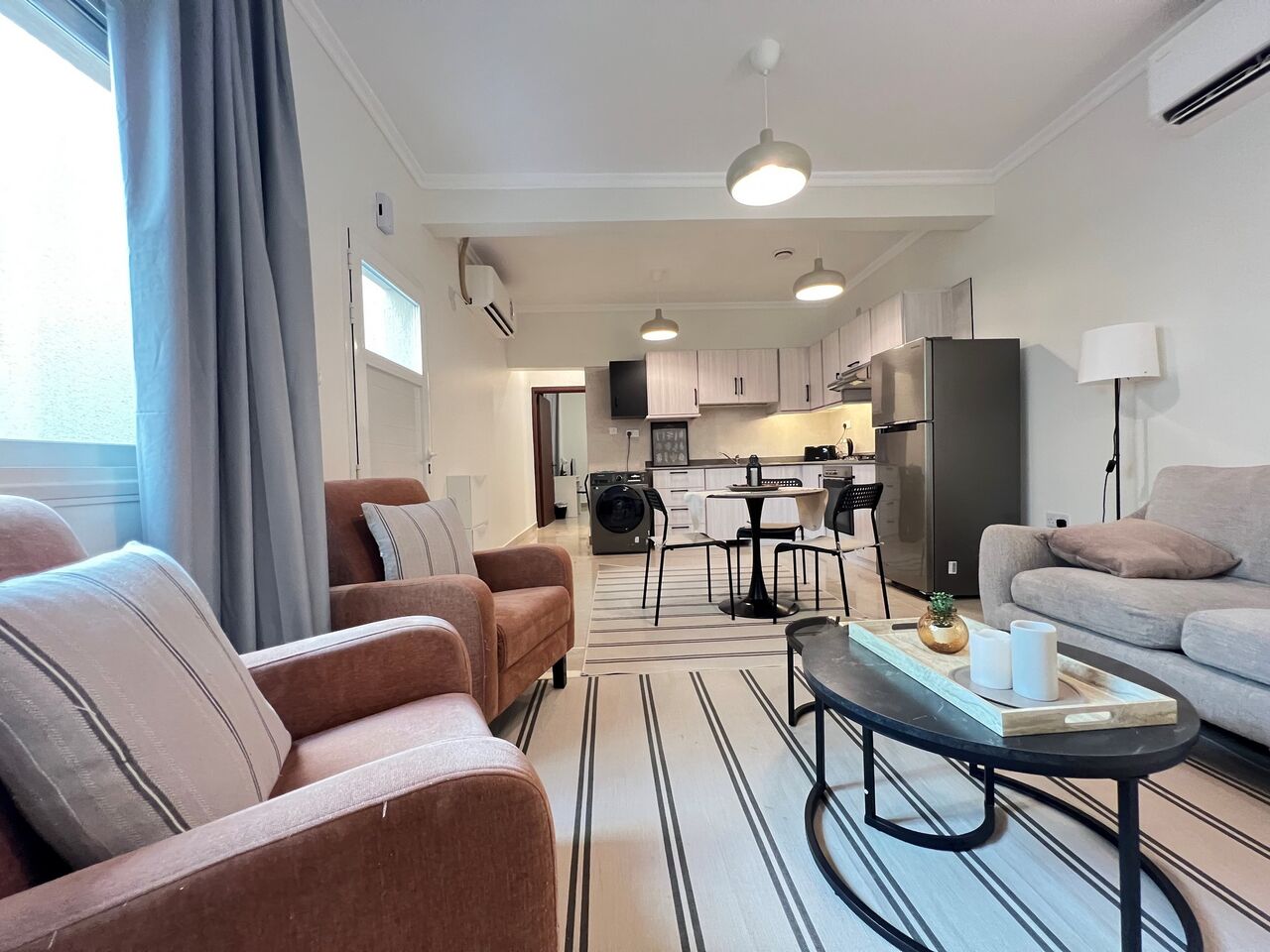 Salwa, Apartments, Flats, Houses & Villas, KWD 300/month,  Furnished,  1 BR,  Salwa &ndash; Lovely, Furnished One Bedroom Apartment W/small Yard