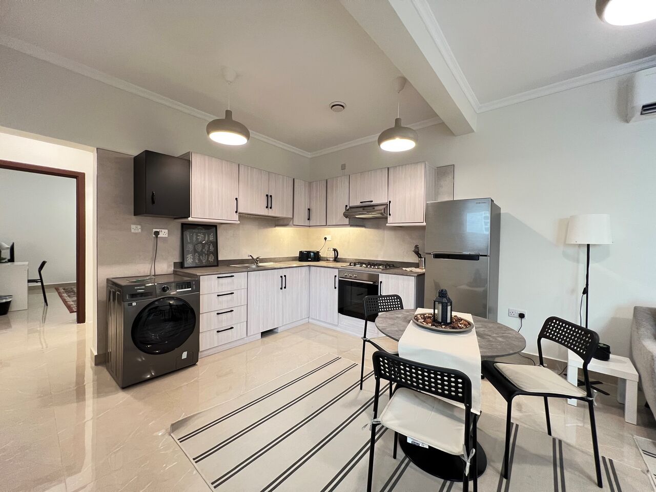 Salwa, Apartments, Flats, Houses & Villas, KWD 300/month,  Furnished,  1 BR,  Salwa &ndash; Lovely, Furnished One Bedroom Apartment W/small Yard