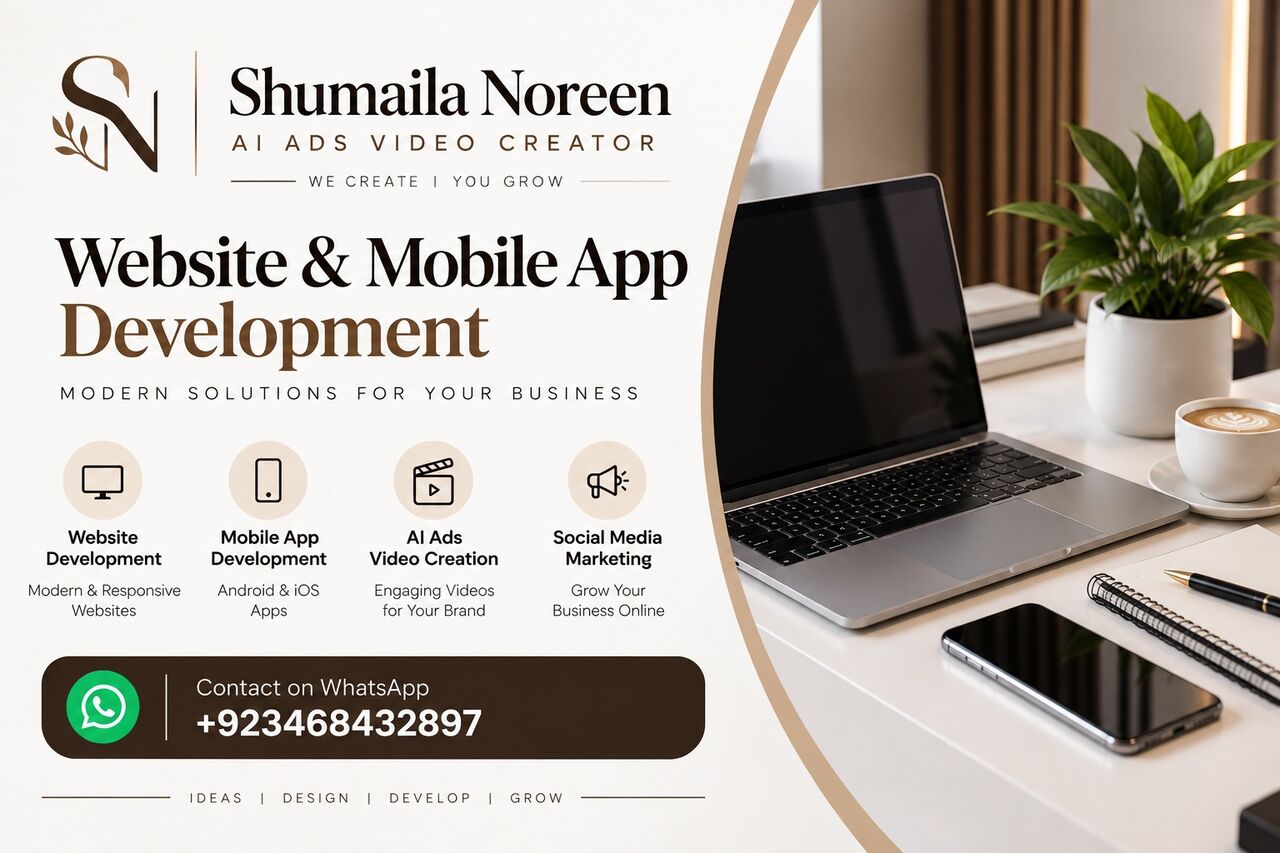 Makkah, Web Design & Development, Professional Website Development, Mobile Apps & AI Video Ads