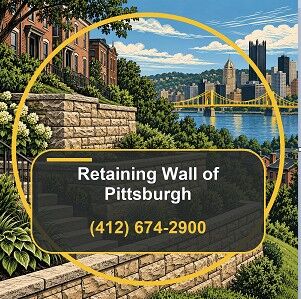 New York, Construction, Retaining Wall Of Pittsburgh