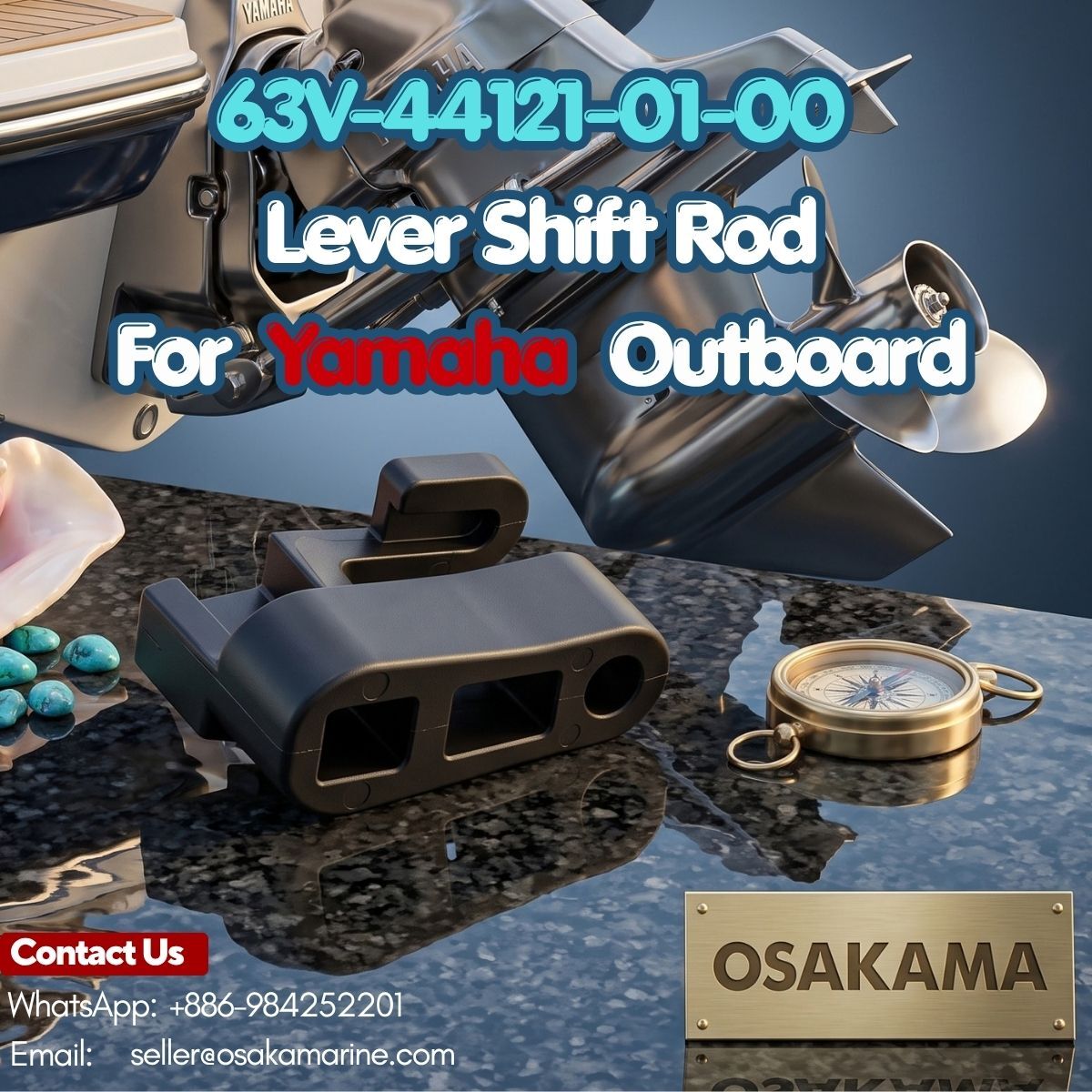 Quito, Auto Parts, USD 99999,  LEVER SHIFT ROD &ndash; 63V-44121-01-00 FOR YAMAHA OUTBOARD