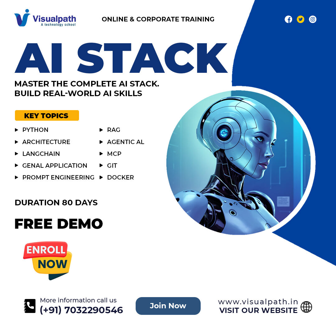 Hyderabad, Education, AI Stack Training In Hyderabad | AI Stack Course Online