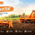 Tractor-Mounted Rotavator For Farm Operations