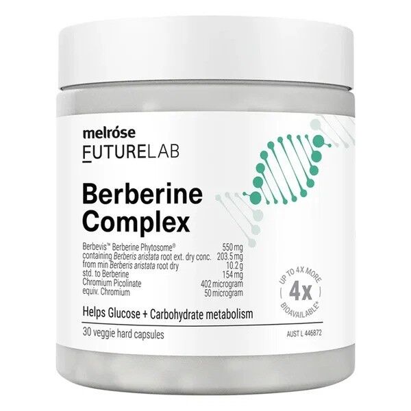 Sydney, Health & Beauty Items, Melrose Futurelab Berberine Complex Veggie &ndash; 30 Capsules