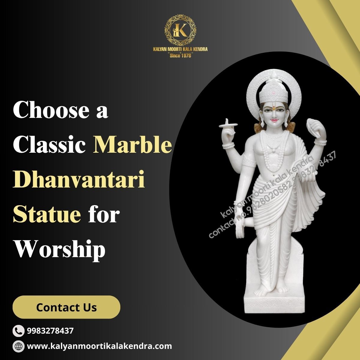 Jaipur, Household Items, INR 20000,  Choose A Classic Marble Dhanvantari Statue For Worship