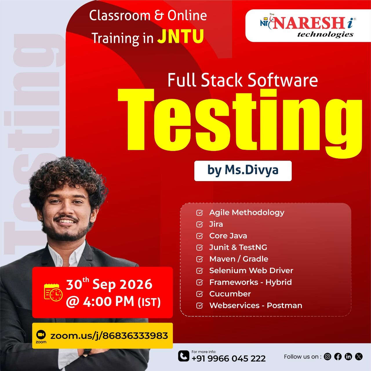 Hyderabad, Education, Start Your Journey In Full Stack Software Testing - NareshIT