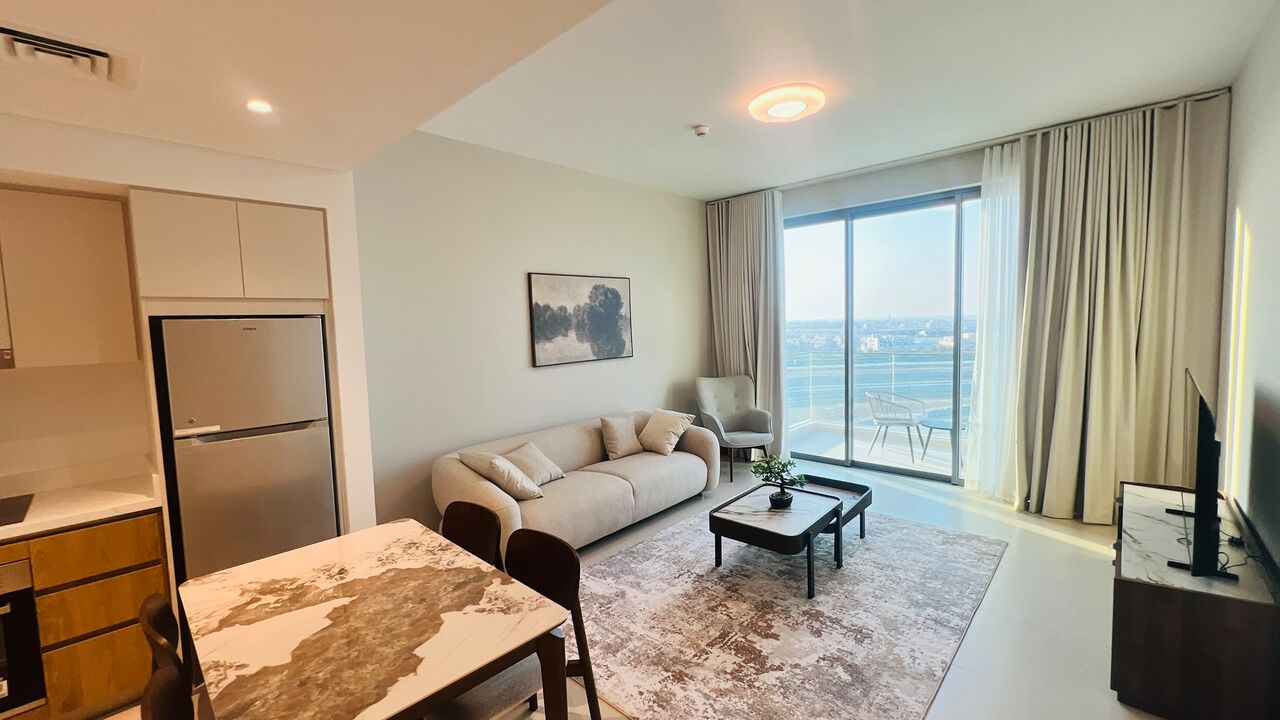Manama, Apartments, Flats, Houses & Villas, BHD 520/month,  Furnished,  1 BR,  LUXURY SEA VIEW APARTMENT FOR RENT &ndash; MARASSI AL BAHRAIN
