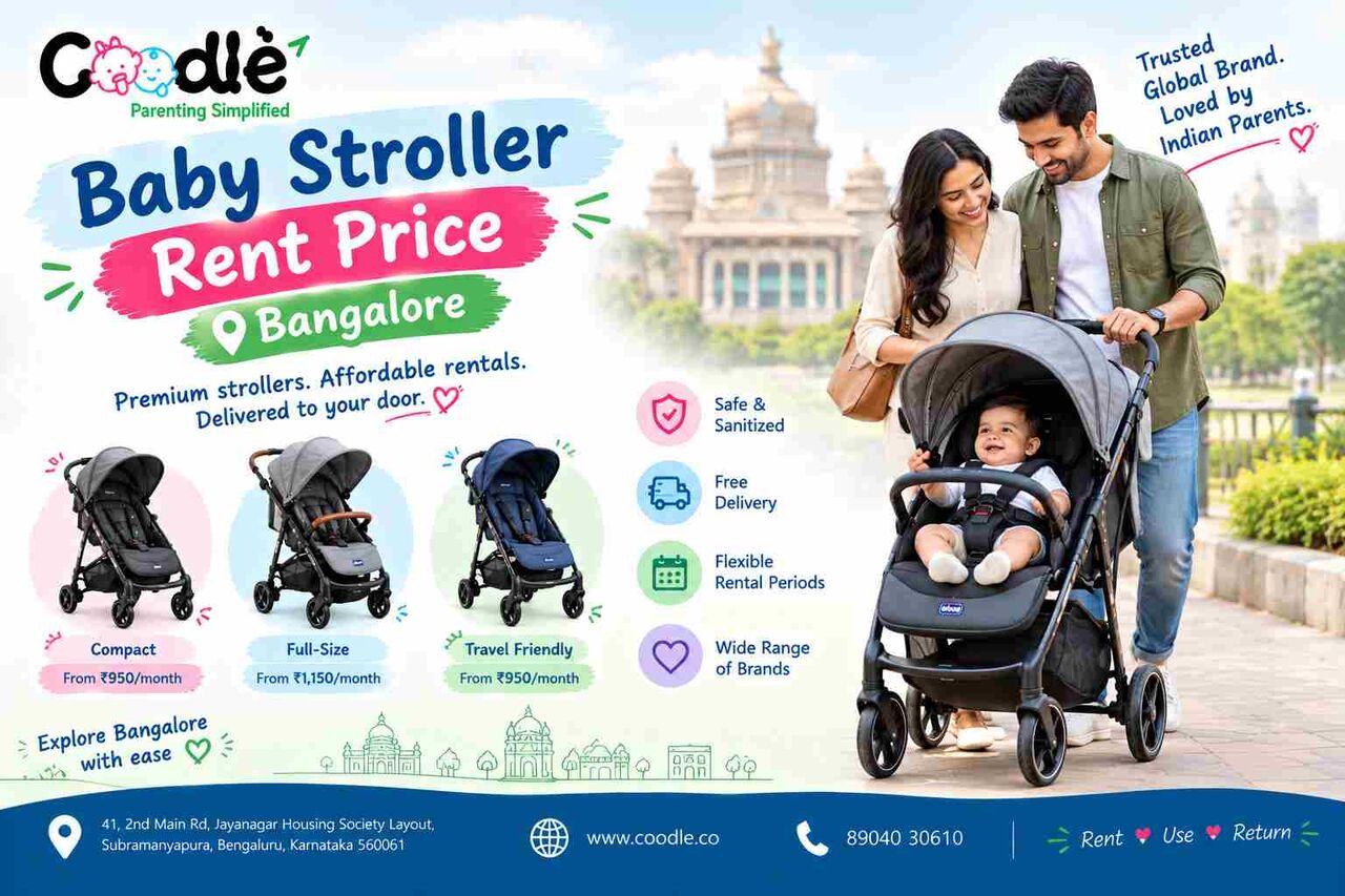 Bangalore, Baby & Kid Stuff, INR 1600,  Baby Stroller Rent Price Bangalore