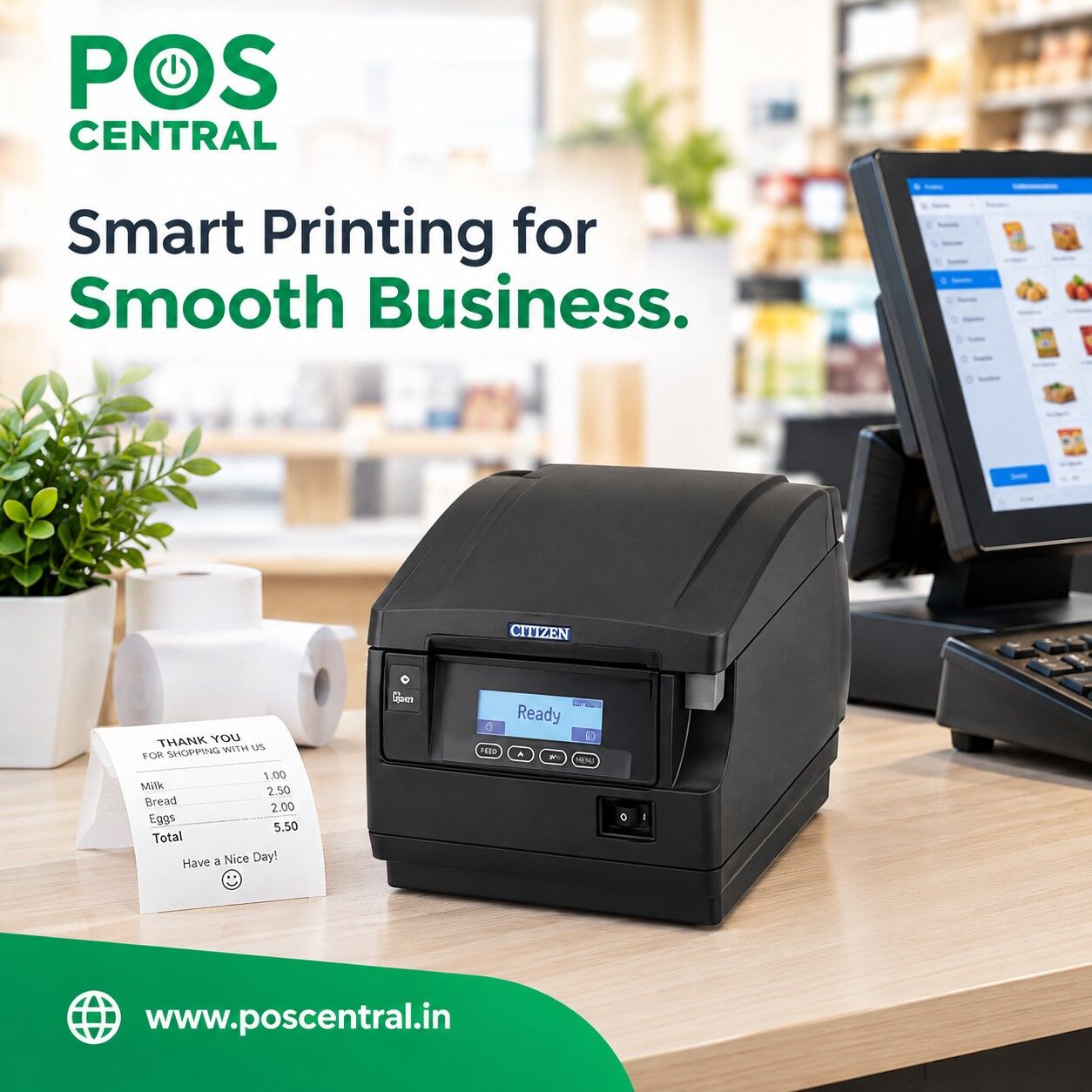 Noida, Computers, INR 1349,  Choose A Fast Receipt Printer For Modern Business Billing