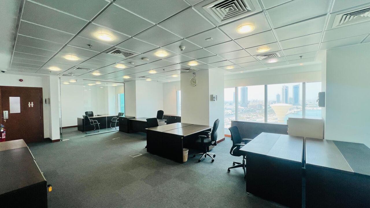 Manama, Offices, BHD 1200,  200 Sq. Meter,  LUXURY FURNISHED OFFICE FOR RENT &ndash; BAHRAIN FINANCIAL HARBOUR