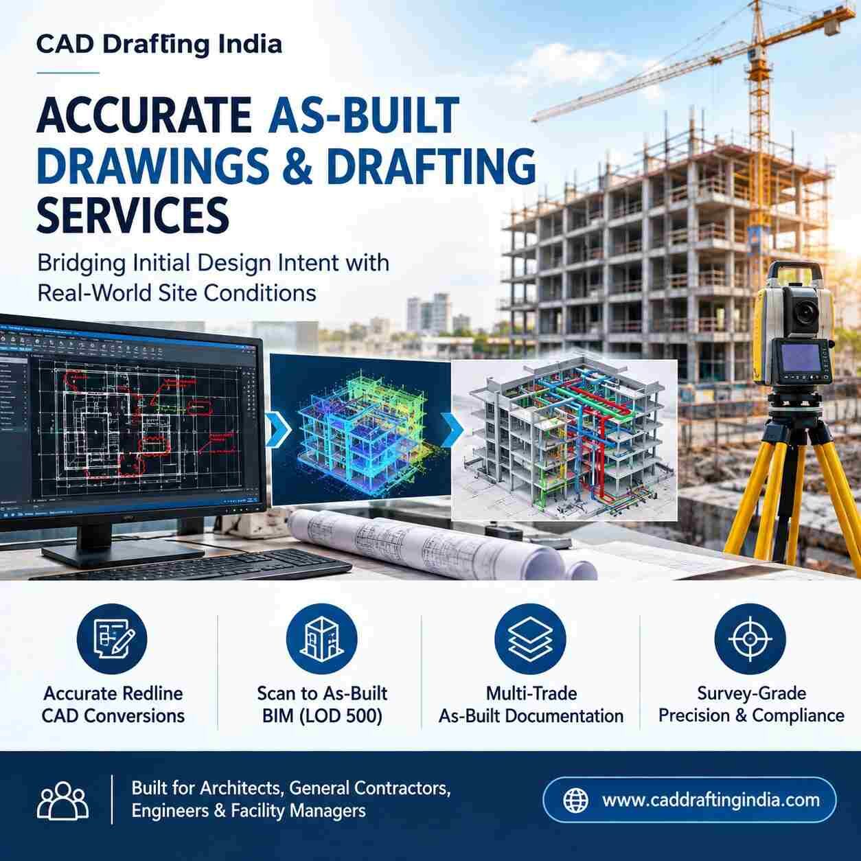 London, Construction, As-Built Drawings And Drafting Services For Global AEC Projects