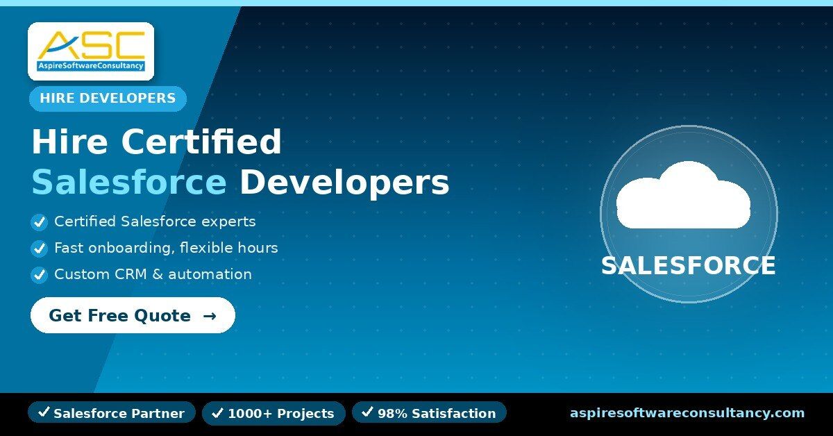 Bangalore, Software Development, Hire Certified Salesforce Developers Who Actually Know Your CRM