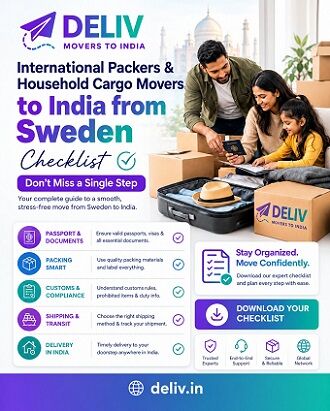 Stockholm, Legal, International Packers & Household Cargo Movers To India From Sweden