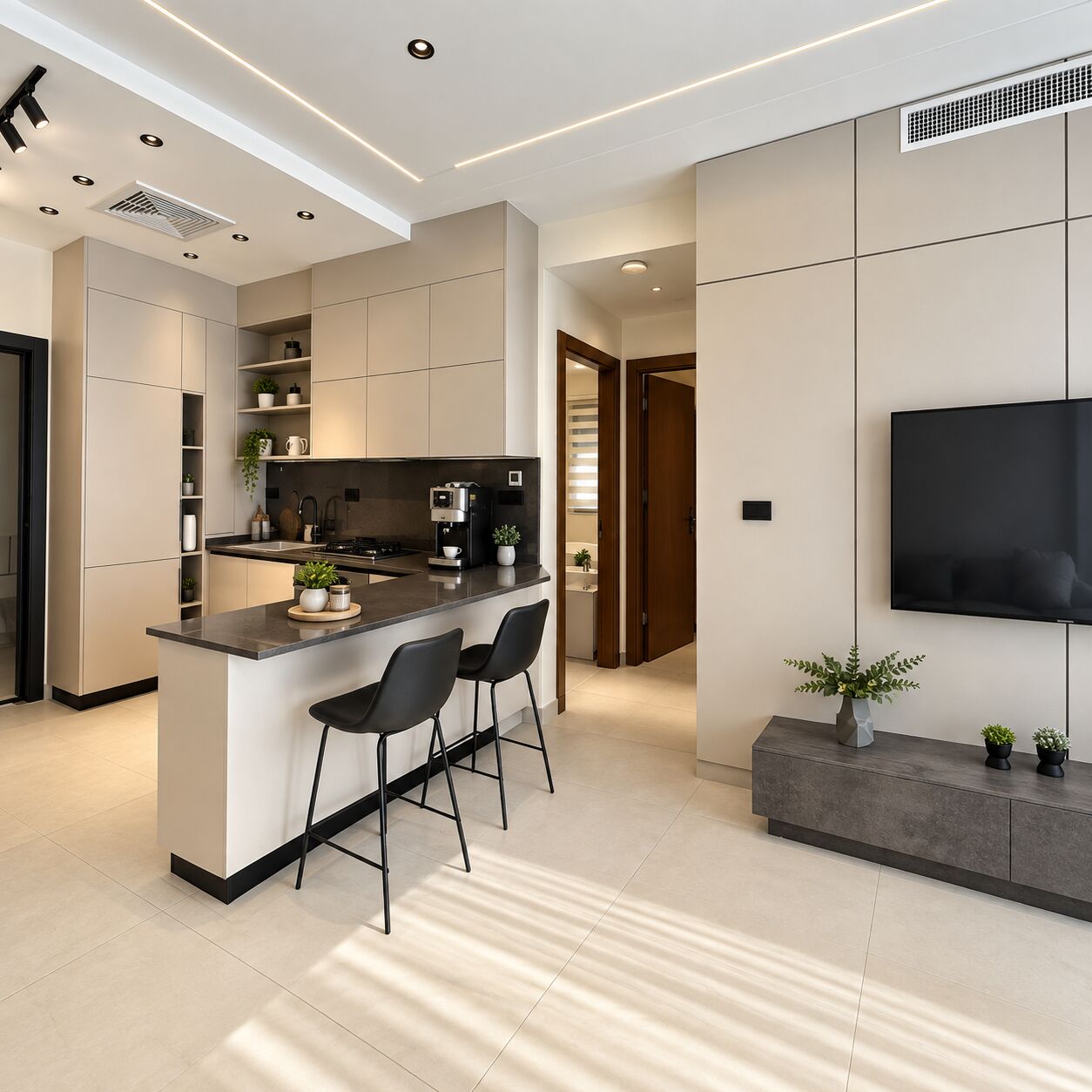Amman, Apartments, Flats, Houses & Villas, JOD 12000/year,  Furnished,  2 BR,  90 Sq. Meter,  Furnished Apartment For Rent In Al Sweifiyeh Near To Sweifiyeh Village