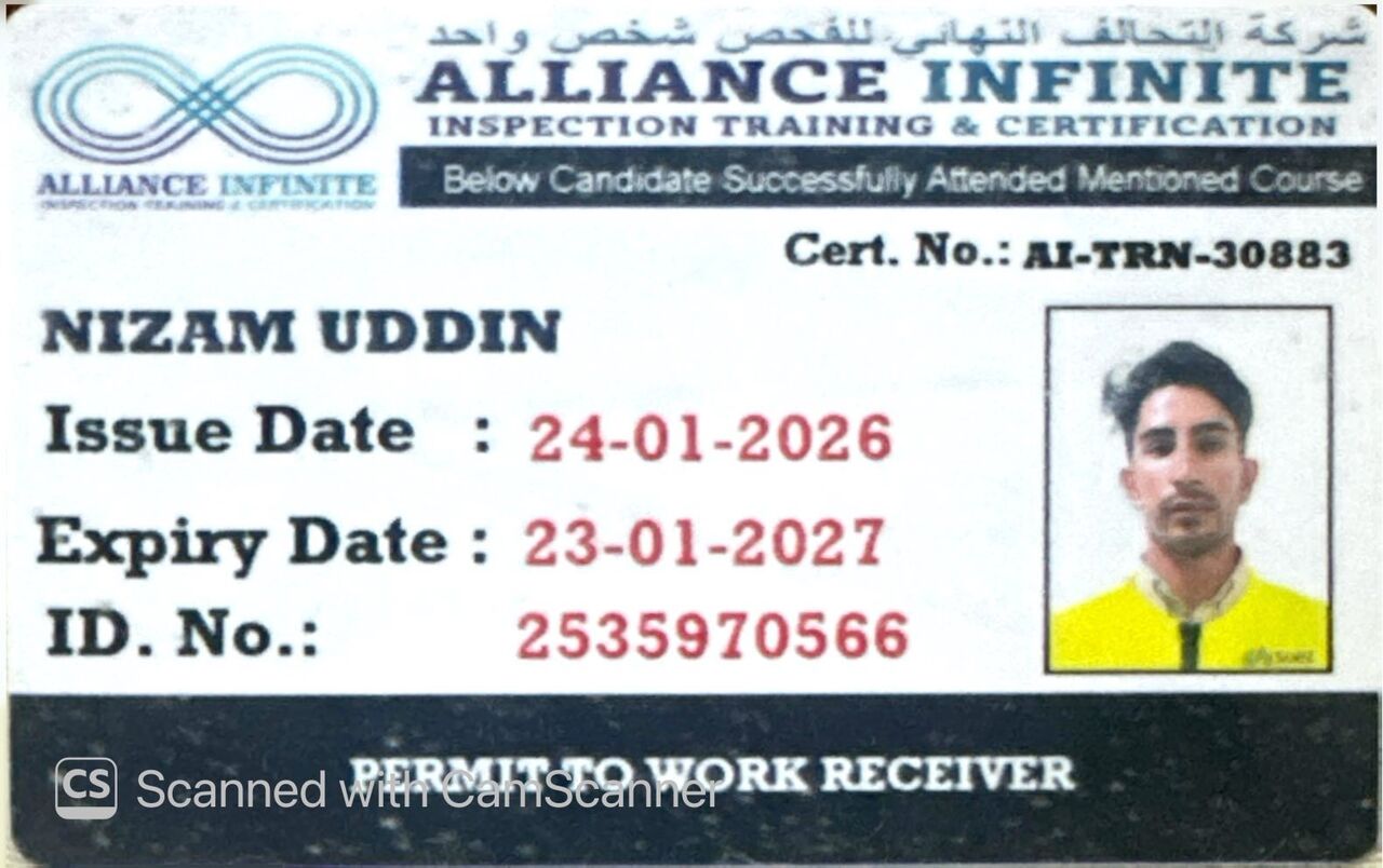 Jubail, Job Seekers, Scaffolding Supervisor /  Inspector + WPR