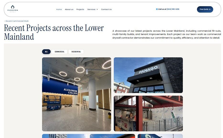 Vancouver, Construction, Paragon Vancouver Drywall Contractor