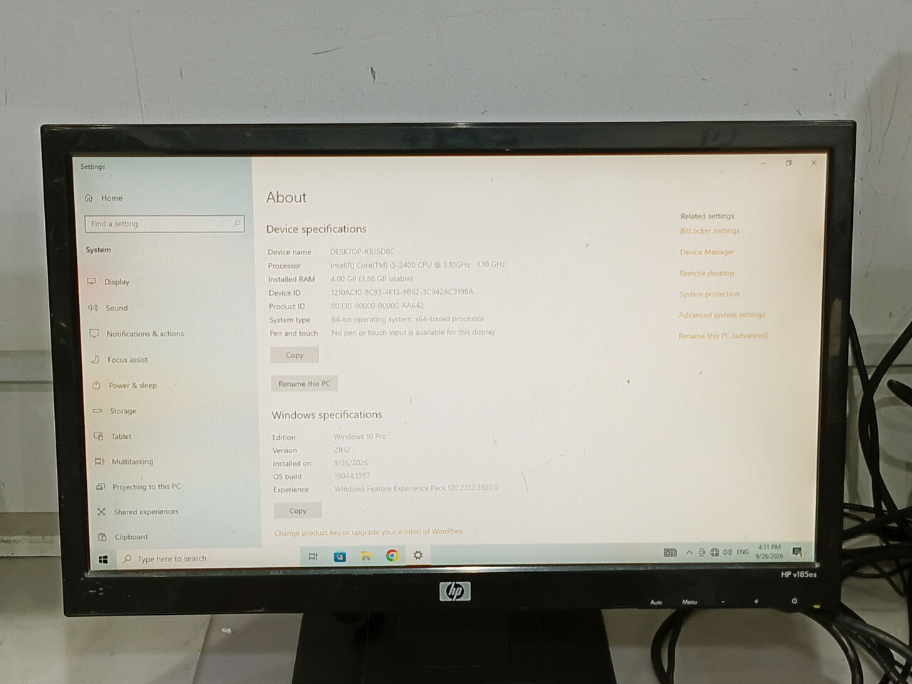 Riffa, Computers, BHD 30,  Intel Core I5 4GB/320GB HDD 19&rsquo;&rsquo; Inch Monitor 30 BD Only