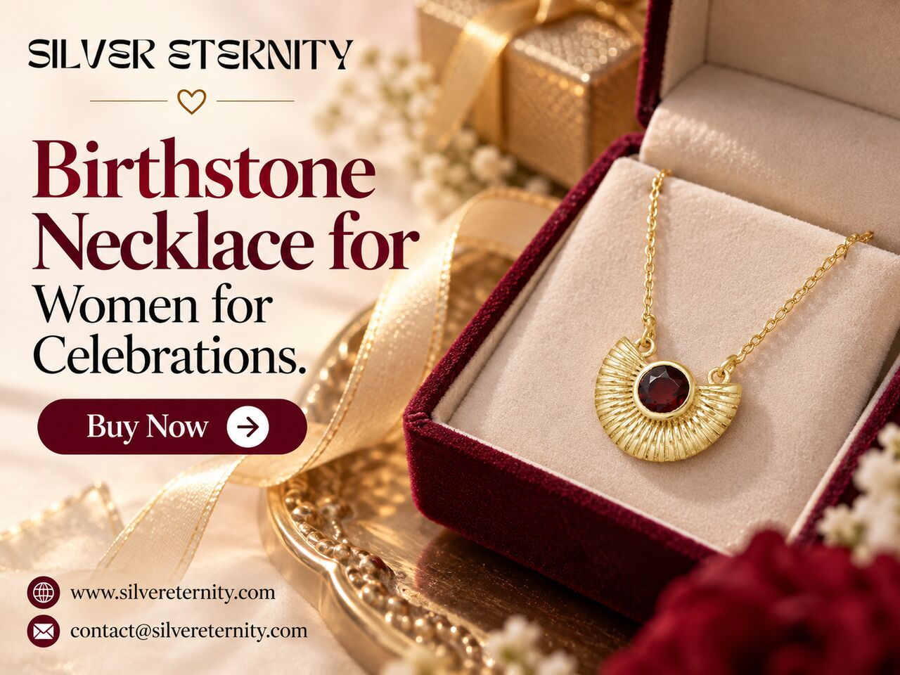 Jaipur, Jewelry, INR 8600,  Buy Now Birthstone Necklace For Women For Celebrations