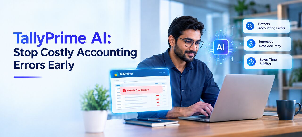 Noida, Computer, How TallyPrime AI Stops Costly Errors Before They Hit Your Books