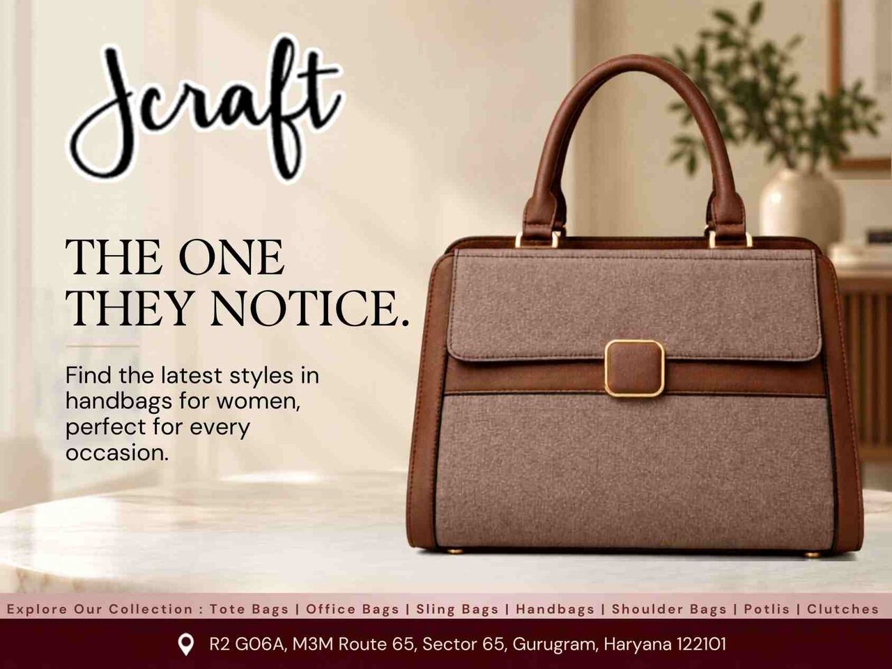 Mumbai, Clothing & Accessories, Premium Tote Bags For Women & Office Bags For Women At M3M Route 65