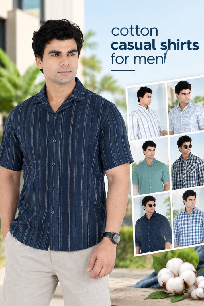 Noida, Clothing & Accessories, INR 529,  Trendy Cotton Casual Shirts For Men With Checks & Solids Available Option
