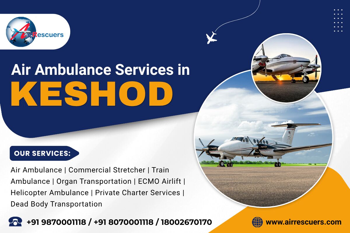 Mumbai, Health & Beauty Items, Air Ambulance Services In Keshod For Inter-City Medical Transfers