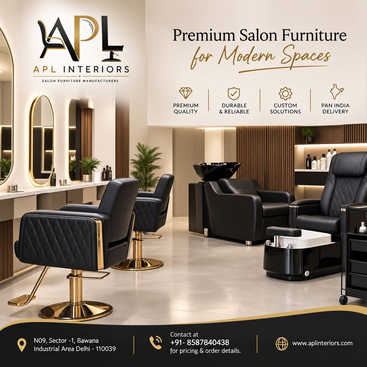 New Delhi, Furniture, INR 5000,  Salon Furniture Manufacturer & Supplier In Delhi | APL Interiors