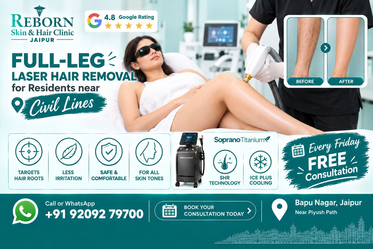 Jaipur, Health & Beauty Items, INR 3000,  Full-Leg Laser Hair Removal For Residents Near Civil Lines For Smooth Skin