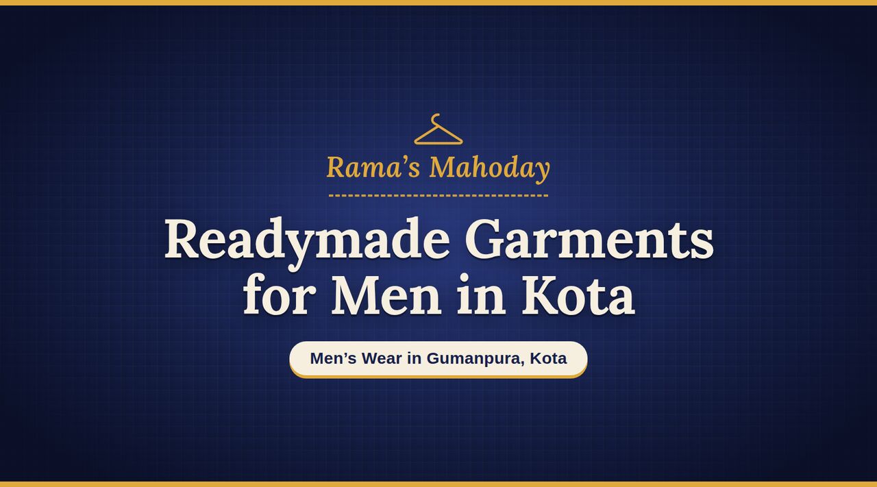 Jaipur, Clothing & Accessories, INR 999,  Rama&rsquo;s Mahoday Readymade Garments For Men In Kota