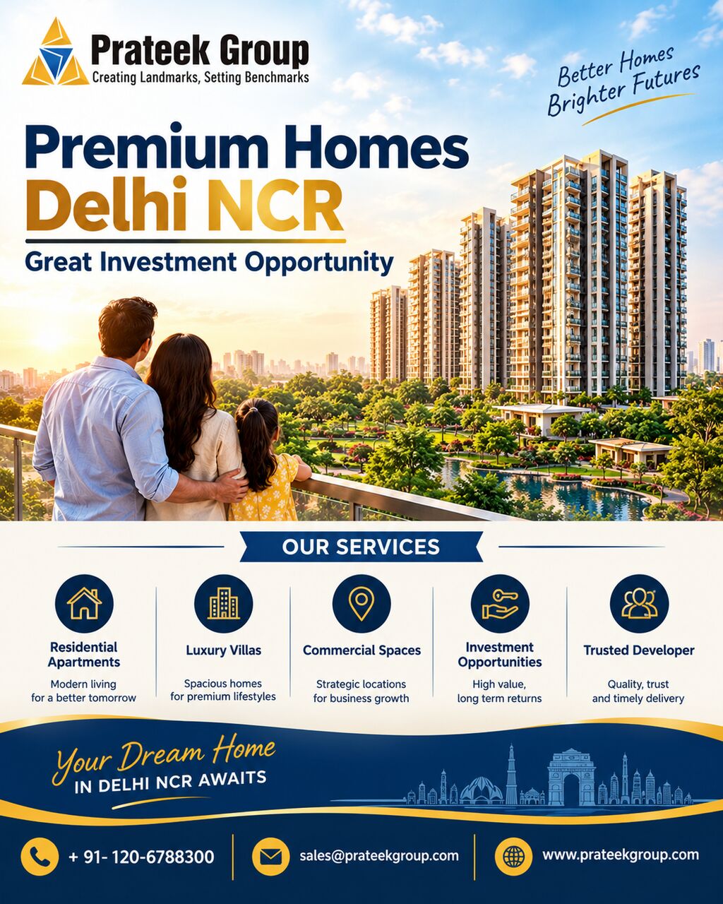 New Delhi, Real Estate, Premium Homes Delhi NCR Great Investment Opportunity