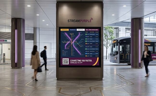 Dwarka, Business, Digital Signage For Transportation | Smart Transit Display Solutions | StreamPurple